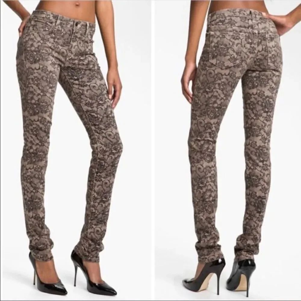 Joe’s Jeans Chantilly Blush Skinny Lace Floral Jeans